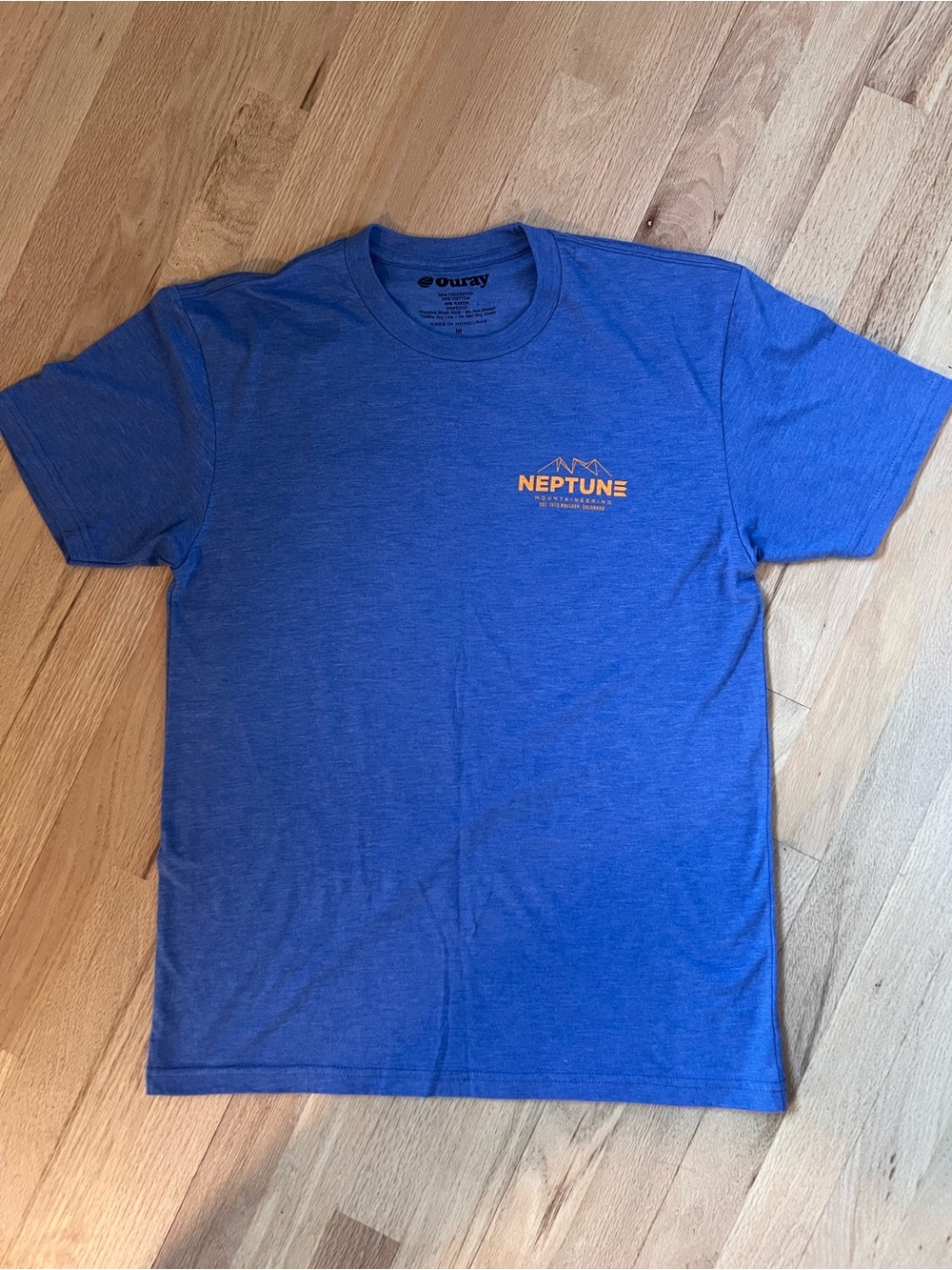 Neptune Mountaineering Eldorado Canyon Graphic T-Shirt Blue Size M
